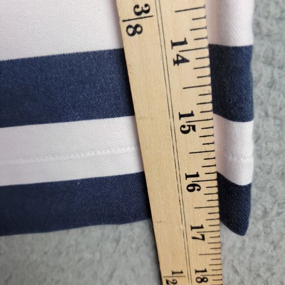 Draper James Miniskirt Womens Size 8  Navy Blue White Striped Size Zipper - Picture 8 of 13